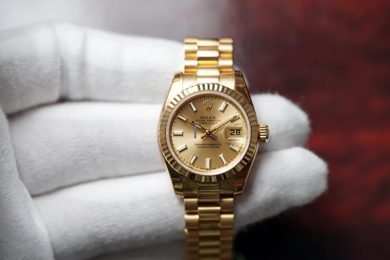 Rzadki zegarek Rolex z litego złota wystawiony na aukcji przez dom aukcyjny Lichfield