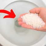 Sposób na dezynfekcję toalety: posyp solą i pozostaw na całą noc, aby uzyskać głębokie czyszczenie.
