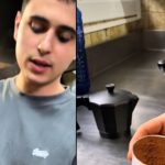 Álex Ramos, barista: „Dodanie kropli gorącej wody do ekspresu zapobiega szokowi termicznemu i przypaleniu kawy”.